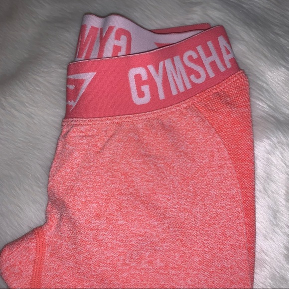 NWT {GYMSHARK} Flex Seamless Leggings, Peach Coral - Picture 9 of 15